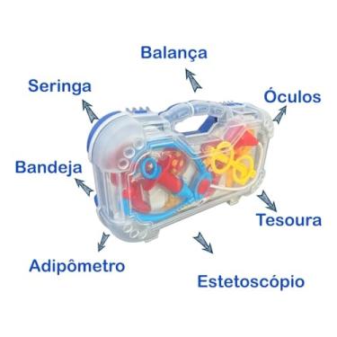 Imagem de Kit Médico Infantil Mini Doutor Maleta Completa Brinquedo Educativo com Acessórios Brincar de Médico Criança Menino e Menina (Mini Doutor)