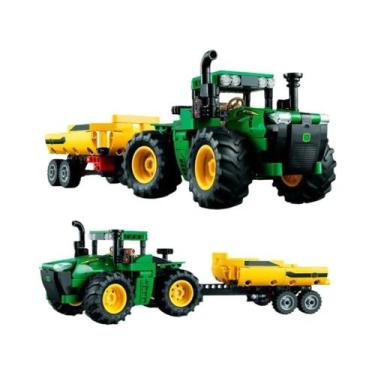 Imagem de Brinquedo De Blocos De Montar Trator John Deere 9620R 4WD Para Criança
