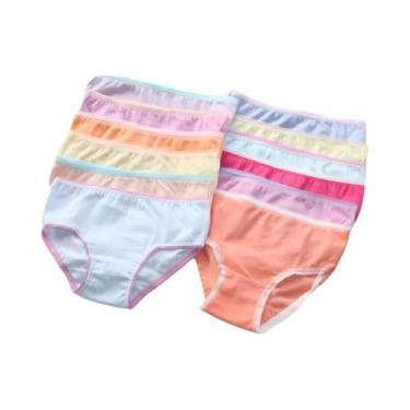 Imagem de 12 pçs/lote roupa interior do bebê crianças calcinha cuecas meninas 2-