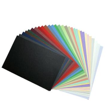 Imagem de Cartolina colorida premium, 50 folhas A4 de cores sortidas com glitter brilhante para fazer cartões, artesanato DIY, material escolar infantil, 250 g/m²