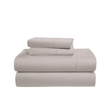 Imagem de LANE LINEN Conjunto de lençóis King Size 100% algodão mercerizado egípcio, ecológico, resistente a fiapos, resistente ao desbotamento, bolso profundo de 38 cm - Nuvens nítidas