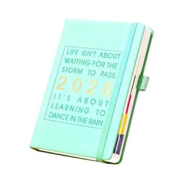 Imagem de Planejador A5 Em Couro PU 2026, Agenda Mensal, Semanal E Diária, 412 P