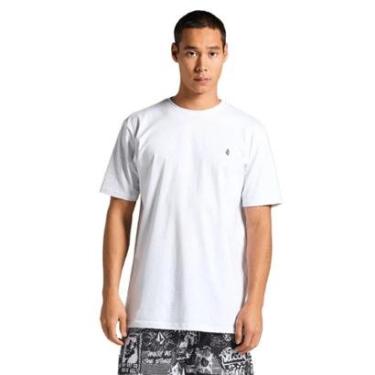 Imagem de Camiseta Volcom Silk Stone Blanks Branca-Masculino
