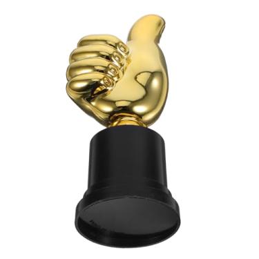 Imagem de Operitacx Troféu Pequeno de Plástico de 12,7 Cm de Altura, Troféu Engraçado Com O Polegar para Cima, Prêmio para Vencedores de Jogos Esportivos, Competições de Futebol Em Sala de Aula.
