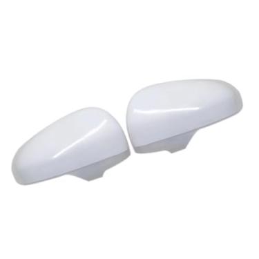 Imagem de 2 PCS tampa do espelho retrovisor lateral do carro tampa da carcaça 87945-0P902 compatível com Toyota Prius/Reiz 2009-2013 Plus 2011-2020 branco sem pintura