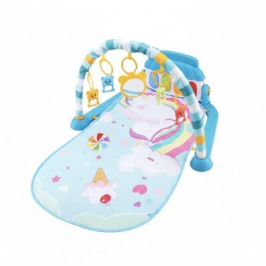 Imagem de Tapete de Atividades Ginásio para Bebê com Piano Musical, Arco de Brinquedos e Chocalhos