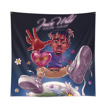 Imagem de Tapeçaria Juicers Worlds Flag Art 90x90cm 100% poliéster