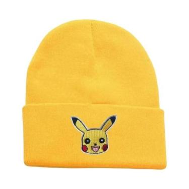 Imagem de Gorro De Inverno Unissex De Algodão Com Bordado De Personagens Pokémon