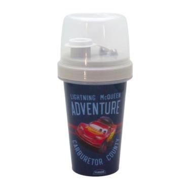 Imagem de Copo Infantil Mini Shakeira Plástico 320ml Personagens Plasútil, Carro