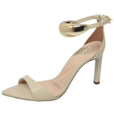 Imagem de Sandália Feminina de Salto Médio Fino Elegante Chic Cacci-Feminino