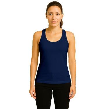Imagem de Camiseta Regata Feminina Lisa Dry Academia Fit-Feminino