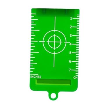 Imagem de IEUDNS Placa de alvo, acessório para ferramenta de nivelamento, fácil de usar, marcador de nível de teto com refletor para construção de casas, Verde