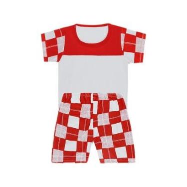 Imagem de Conjunto Camiseta e Bermuda Xadrez - Destak-Masculino