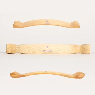 Imagem de Yogikuti Bastão de ioga Pranayama, bastão de alongamento de madeira multiuso, prancha de curvatura, corretor de postura e aprimorador de flexibilidade