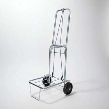 Imagem de Carrinho Maleiro Dobrável Bagageiro com Elástico para Transporte 2 Rodas Reforçadas até 60kg Águia®