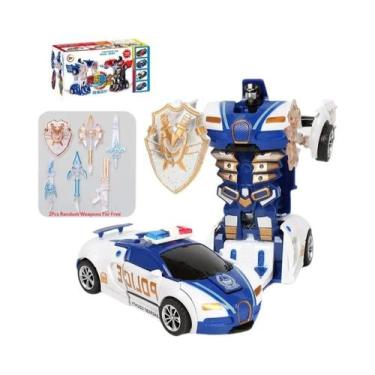 Imagem de Brinquedo De Carro De Polícia De Impacto Inercial Azul Para Meninos, V