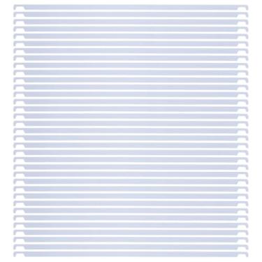 Imagem de Uonlytech 50 peças de varetas de metal resistentes para organização de documentos, barras divisórias de arquivos suspensas para escritório e uso doméstico