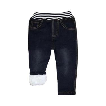 Imagem de Calças Jeans Grossas E Quentes De Inverno Para Meninos De 1 a 6 Anos, 