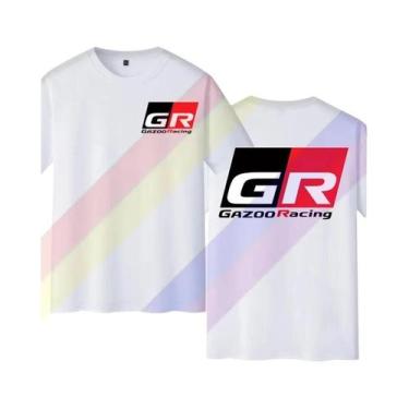 Imagem de Camiseta Masculina Preta Vintage Casual De Algodão GR Gazoo Racing Jap