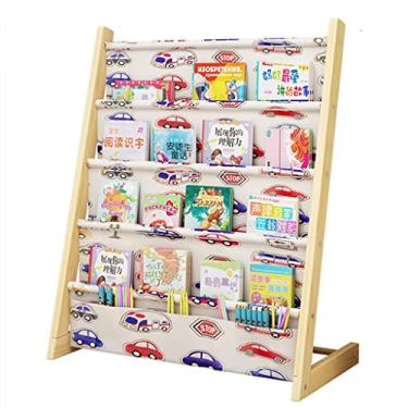Imagem de Estante infantil de prateleira, porta-revistas - suportes de livros infantis, organizador de livros, cultive o interesse das crianças na leitura (cor: C, tamanho: 73,5 x 25 x