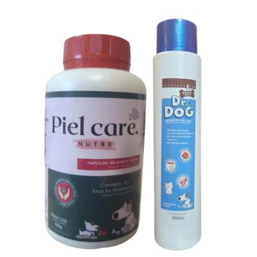 Imagem de Combo Dermatite Pet: Suplemento + Hidratante Cão Gato Alívio e Cuidado