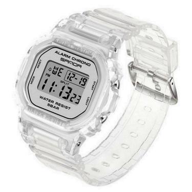 Imagem de Relógio De Pulso Sanda Correia Transparente Casual