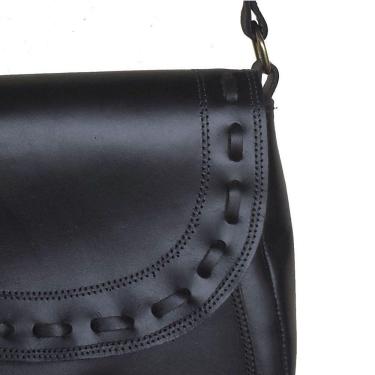 Imagem de Bolsa Feminina Transversal Couro Cor Preto