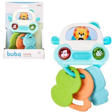 Imagem de Mordedor Chaveiro Carrinho de Atividades com Luz e Som - Buba