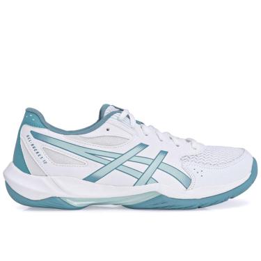 Imagem de Tênis Asics Gel Rocket 12 Branco e Azul Claro-38
