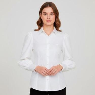 Imagem de Camisa Dudalina Slim Jacquard Feminino-Feminino