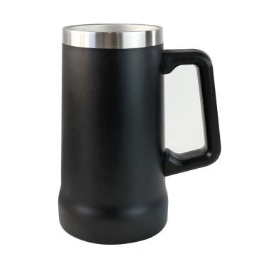 Imagem de Caneca Com Alça Térmica De Inox Sem Tampa 700Ml Quente Frio