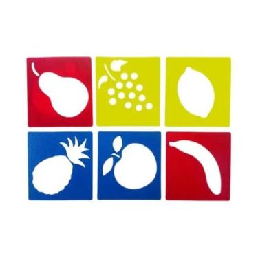 Imagem de Estênceis De Desenho Artístico DIY Para Crianças, 6 Peças, Réguas De P