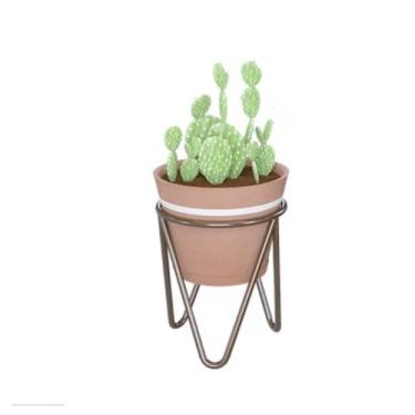 Imagem de Suporte Vaso Decorativo Para Casa Jardim Sala Varanda 16x20 Cor:Marrom