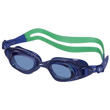Imagem de Óculos de Natação, Speedo, Tornado, SoftFrame, Antifog e Proteção UV, Vedação G - Verde/Azul