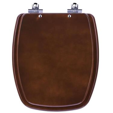 Imagem de Assento Sanitário Laqueado Soft Close Stylus Marrom Degrade Para Vaso Celite
