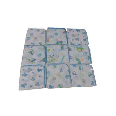 Imagem de Kit 40 Pano de Boca 5 Ombro 6 Cueiro 1 Toalha Banho Menino