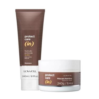Imagem de Kit Lowell Shampoo e Máscara Nutritiva Protect Care In
