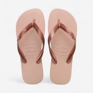 Imagem de Chinelo Havaianas Top Tiras Rosa, Rosa ballet, 35/36