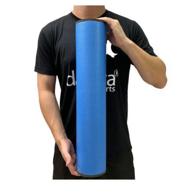 Imagem de Rolo Massagem Liberação Miofascial 60cm DF1078 Azul Royal Dafoca Sport