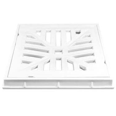 Imagem de Grelha Reforçada Branca com Porta-Grelha 25 x 25 cm - 1636 - ESTRELA