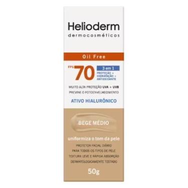 Imagem de Helioderm Protetor Solar Facial FPS70 Bege Médio 50g - Kley Hertz