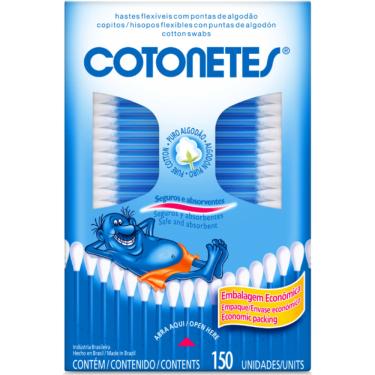 Imagem de Haste Flexível Algodão 150 Unidades COTONETE Higiene Suave