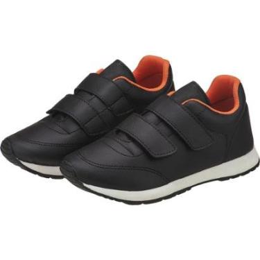 Imagem de Tênis Infantil Escolar Preto Básico Menino e Menina Volta as Aulas Kidstep-Unissex