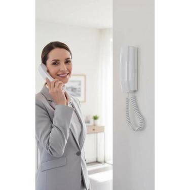 Imagem de Monofone Dedicado Condomínio Br 2 Teclas Portaria Fechadura - Congratu