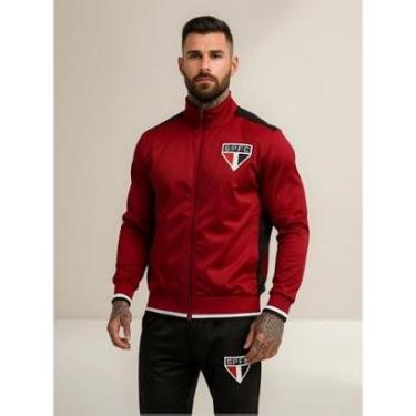 Imagem de Agasalho Conjunto São Paulo SPFC Oficial Masculino Esportivo Premium Escudo Bordado-Masculino