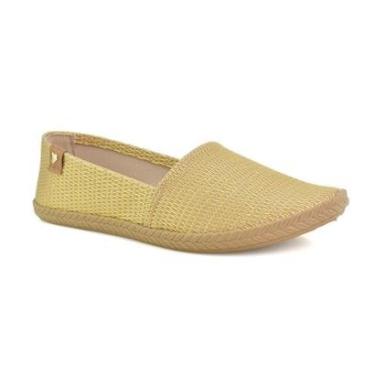 Imagem de Sapatilha Moleca Feminino Metalizada Dourado Bege Versátil-Feminino