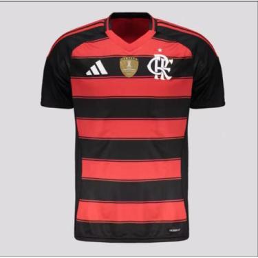Imagem de Camisa Flamengo Torcedor 2026 Patch Campeão Libertadores, Vermelho, P,