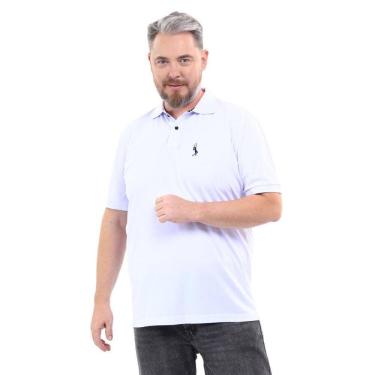 Imagem de Camisa Polo Plus Masculina Piquet Algodão Casual