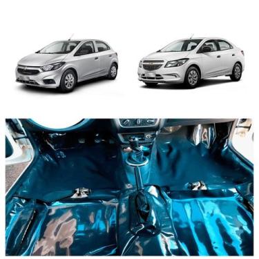 Imagem de Tapete Assoalho Vinil grafite Para Onix Prisma 2012 A 2019 - MANOS TAP