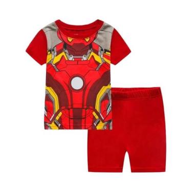 Imagem de Conjunto De Pijamas De Verão Para Meninos E Meninas, Roupas De Duas Pe